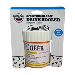 Prescription Beer Bottle Novelty Can Kooler Cooler Koozie Orange Coozie 12oz Can